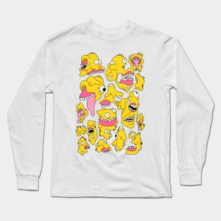 Strange Yellow Creature Parade Long Sleeve T-Shirt